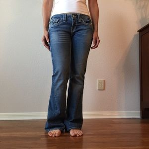 True Religion Disco Joey Low Rise Flare Jeans